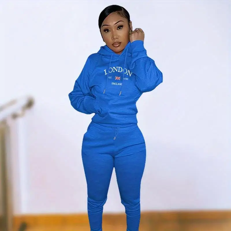 Women's Athletic Tracksuit with Unique Print and High-stretch Fabric in Multiple Colors