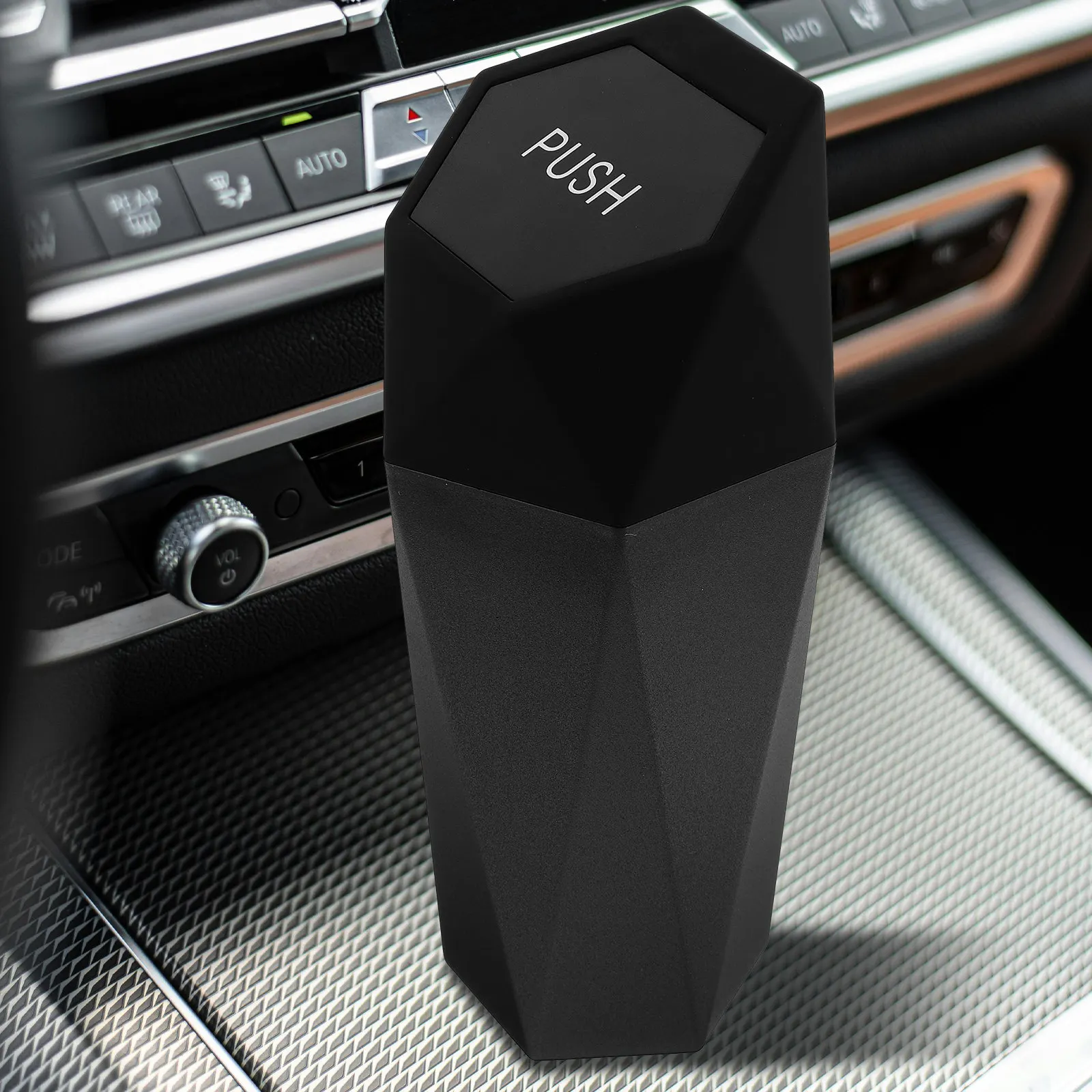 Car Trash Can Cup Holder Mount Leakproof Lid Mini Trash Bin for Vehicle Interior Storage Portable Car Accessories Must Have