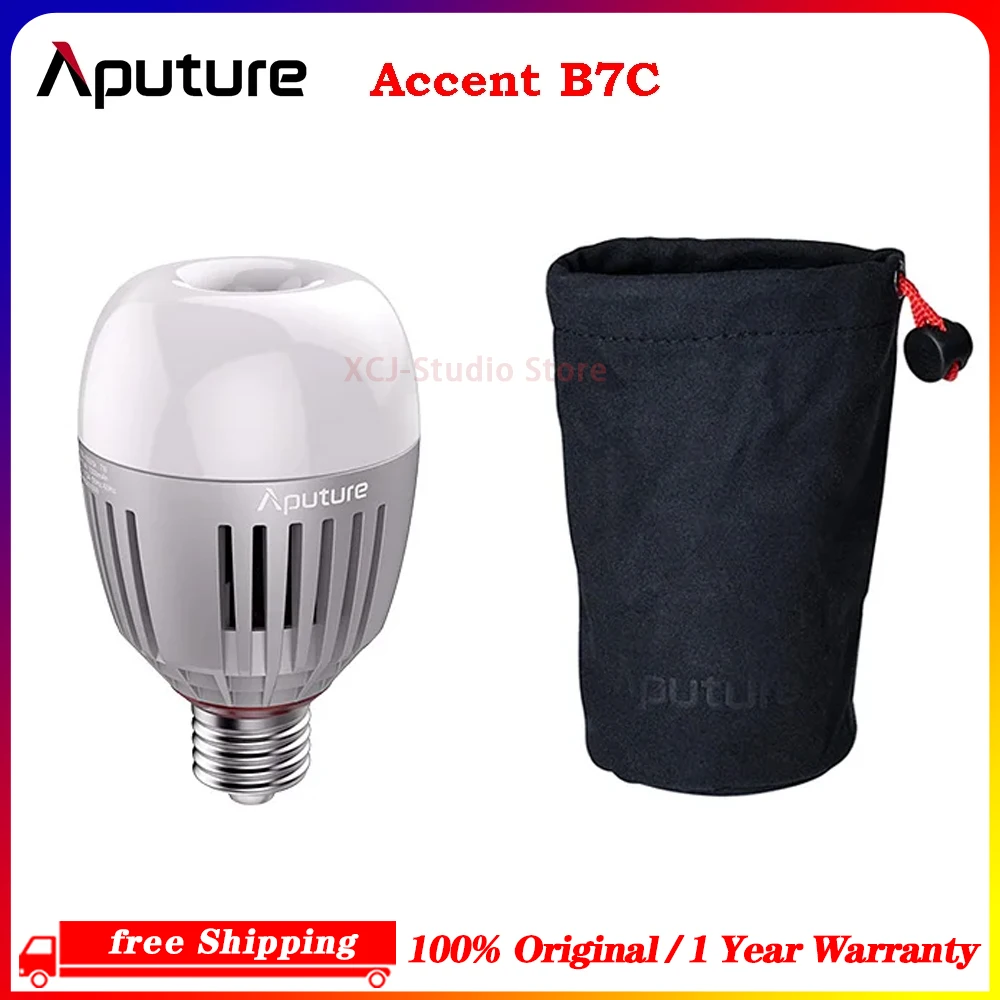 Aputure B7C 7W RGBWW LED Smart Bulb: แสงส่องภาพที่ควบคุมได้แบบสมบูรณ์แบบสำหรับนักถ่ายภาพมืออาชีพ