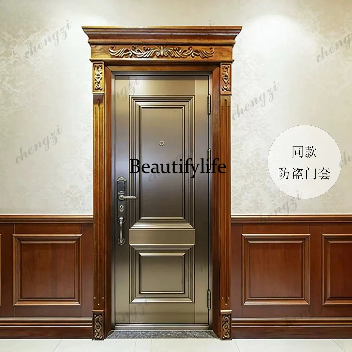 Y136 Y136 American interior suit household casement bedroom custom solid wood multi-layer paint wooden door head