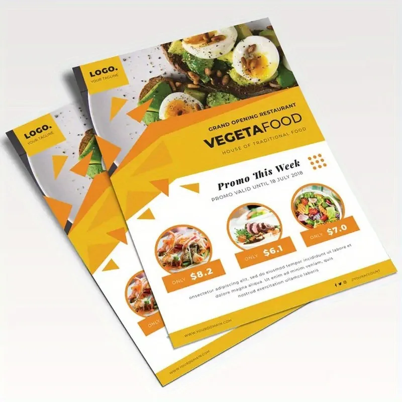 Custom A5 Flyers 500pcs Business Leaflets For Promotion Flyer For Shop Store Event Marketing Print
