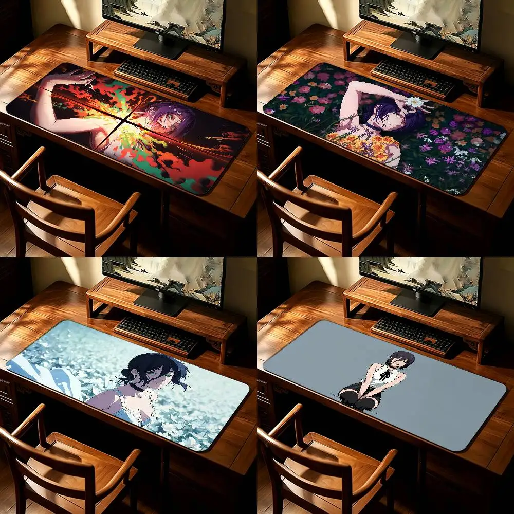 Anime C-Chainsaw M-Man Reze Mouse Pad Computer Mat Deskpad Laptop Keyboard Mat Office Large Landscape Mousepad