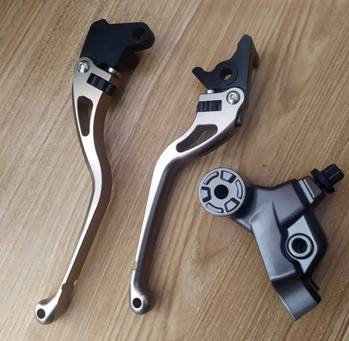 Manija de Embrague Izquierda para Motocicleta, Asiento con Espejo, Manija de Freno de Disco Derecha para Kiden KD150-G1 G2 KD150-U1 U2 Z2