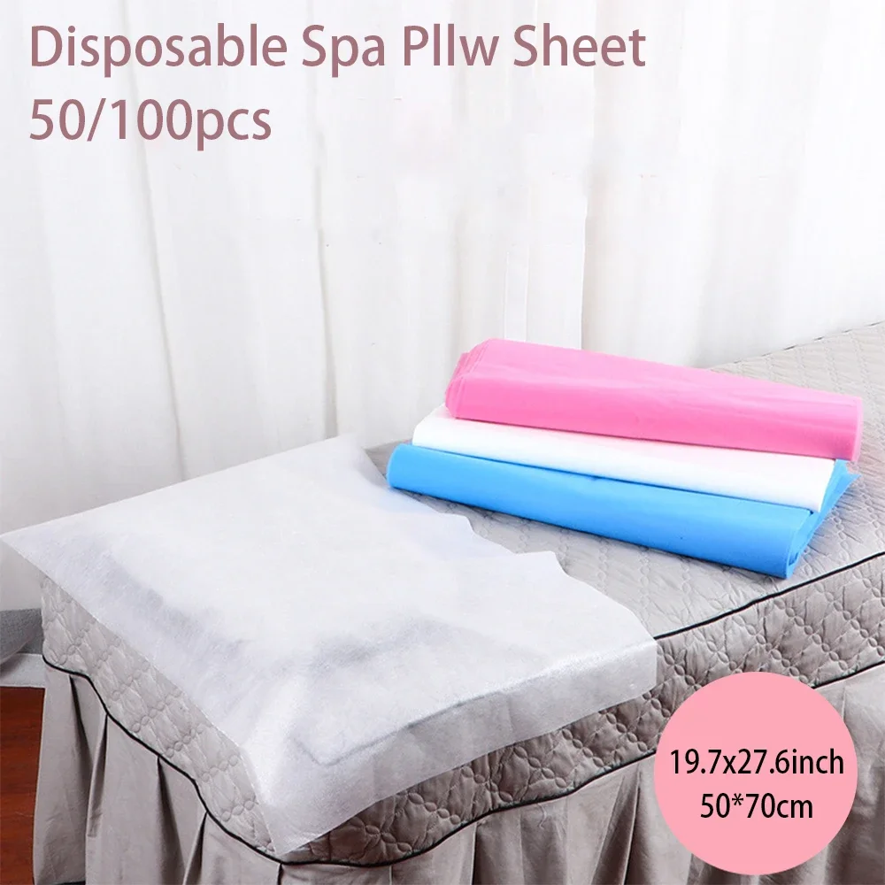 Disposable Massage Table Sheets Headrest Pads Face Pillow Cover Cushion Cover for Beauty Salon Spa Massage Tattoo Table Cover