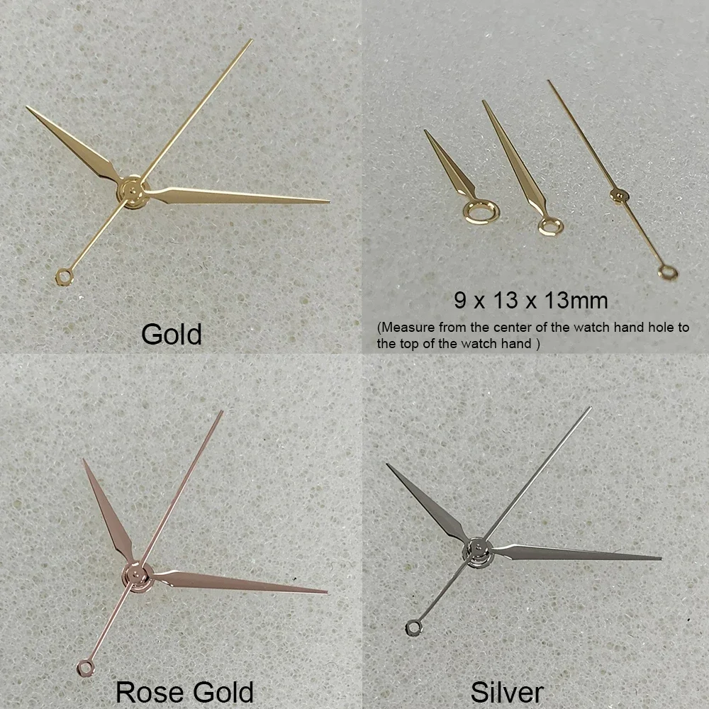 

Gold/Silver/Rose Gold Watch Pointers for NH35/NH36/4R/7S Movement No Luminous Nh35 Watch Hands Spare Part