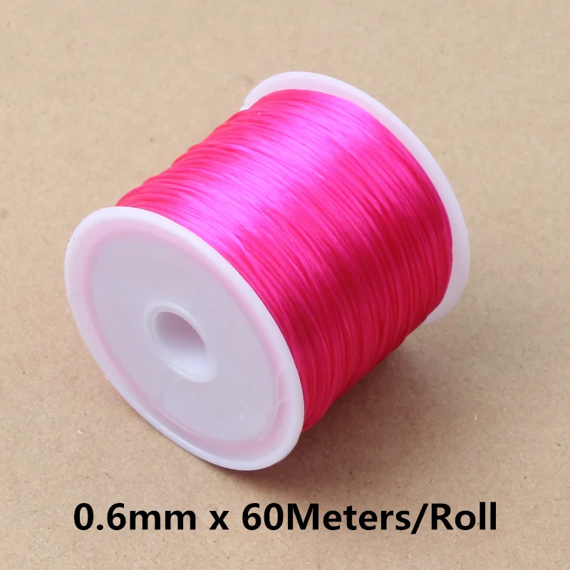 60M Strong Elastic Beading Cord for Jewellery Making
