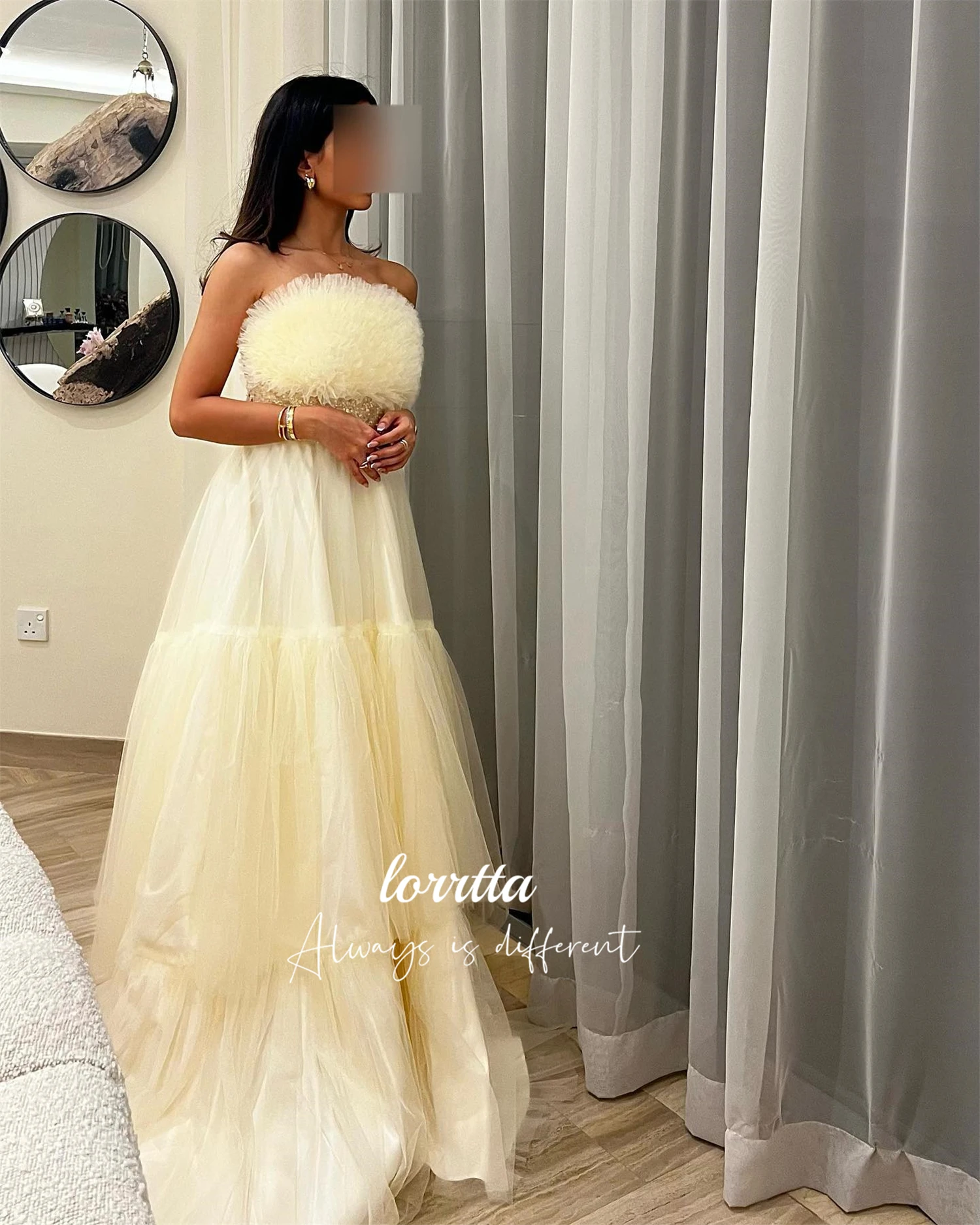 Lorrtta Line A Wedding Dress Party Elegant Evening Dresses for Special Occasions Robes De Cocktail Robe Soiree Woman Customized