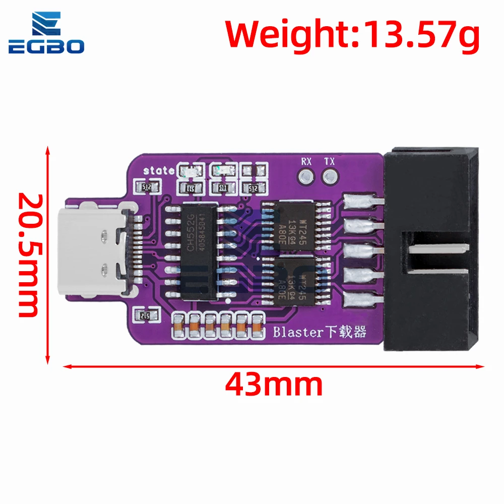 أداة تنزيل USB Blaster من النوع c 1.2 فولت-3.3 فولت لمبرمج ألتيرا CPLD/FPGA JTAG ألتيرا لاردوينو