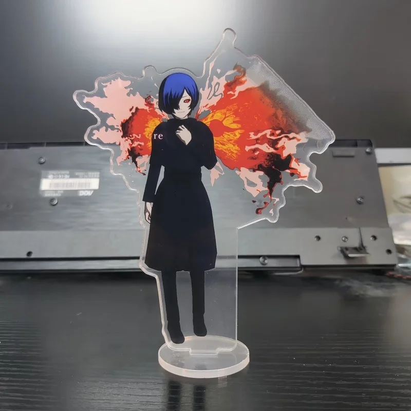 Japan Anime Ghoul Figures Kaneki Ken Touka Kirishima Acrylic Stands Model Plate Desk Decor Props Halloween Gift Fans Collection