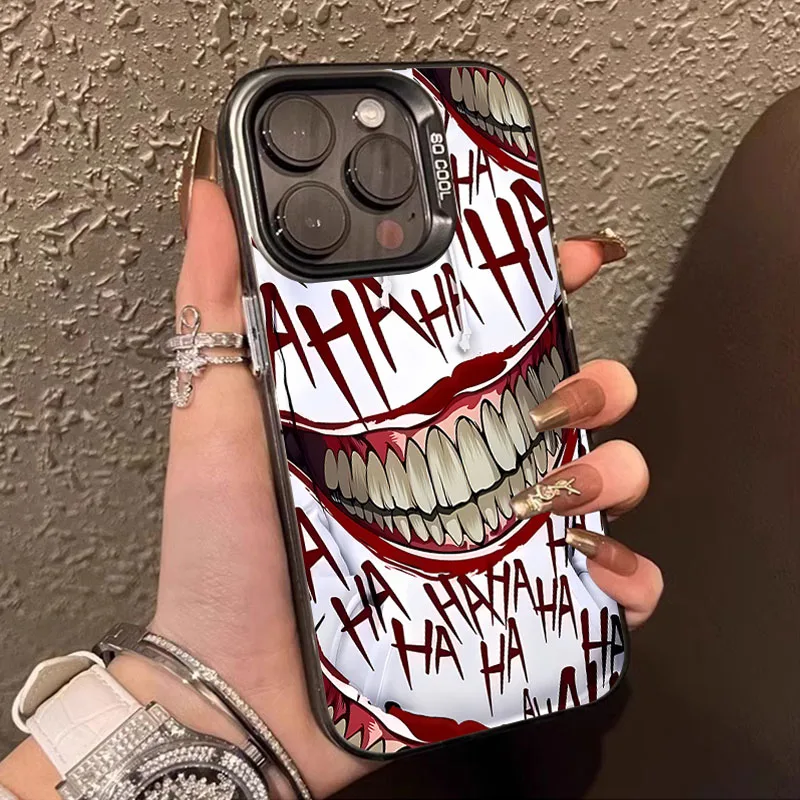 Crazy Clown Smile Matte Hard Case for Samsung Galaxy A15 A55 A35 A25 A05 A05S 5G A13 A23 A12 A22 A32 A52 A52S A72 A51 A71 4G