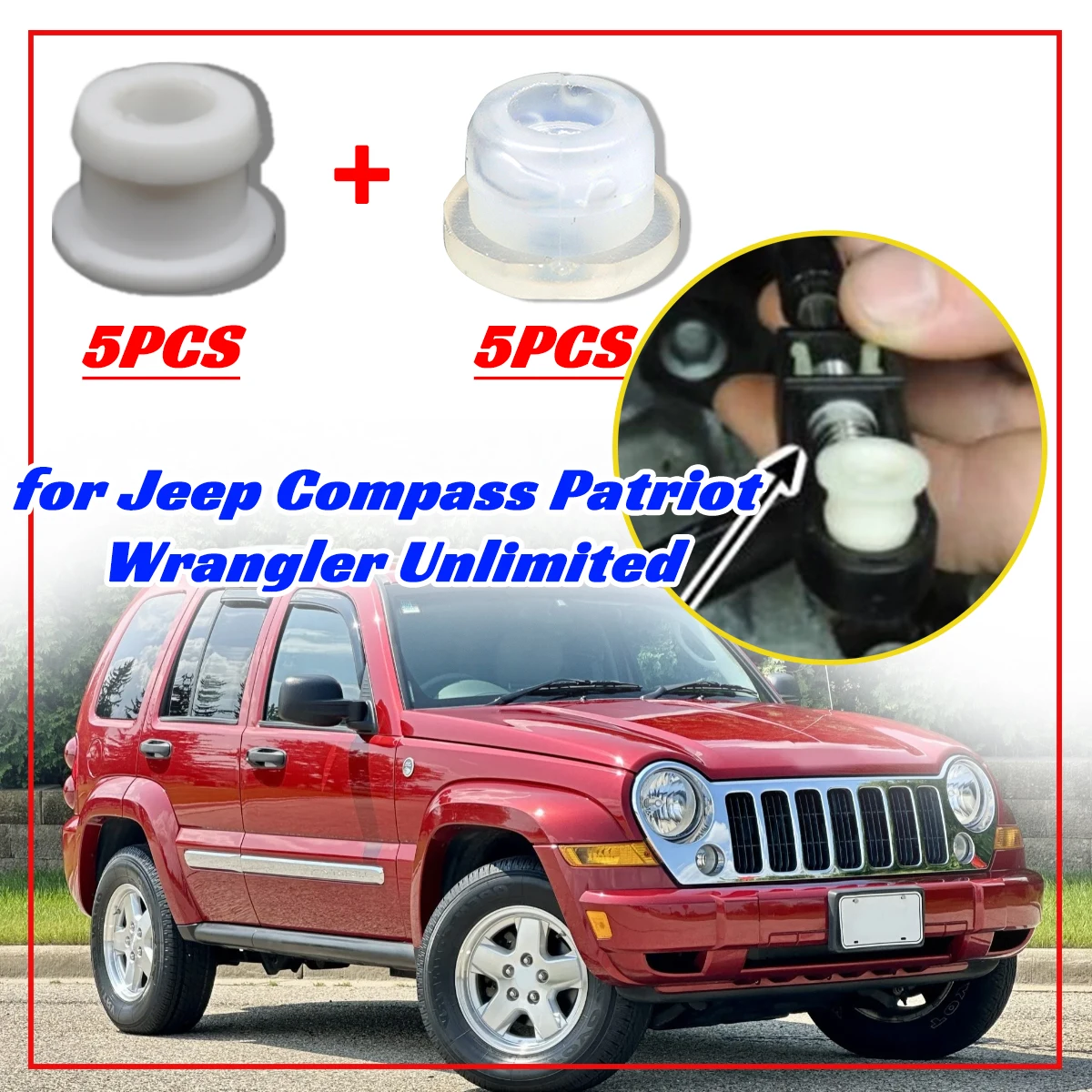

10 шт., концевая втулка рычага переключения передач для Jeep Compass Patriot Wrangler Unlimited, втулка переключения передач, ремонтный комплект
