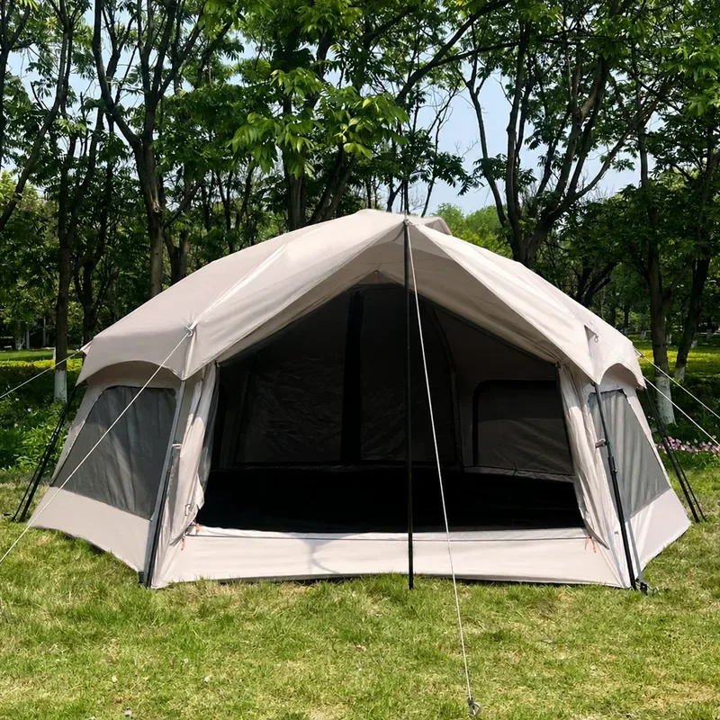 Outdoor Camping Automatic Tent for 5-8 People Large Family Park Picnic Shelter Mushroom Shape Quick Setup Waterproof Canopy