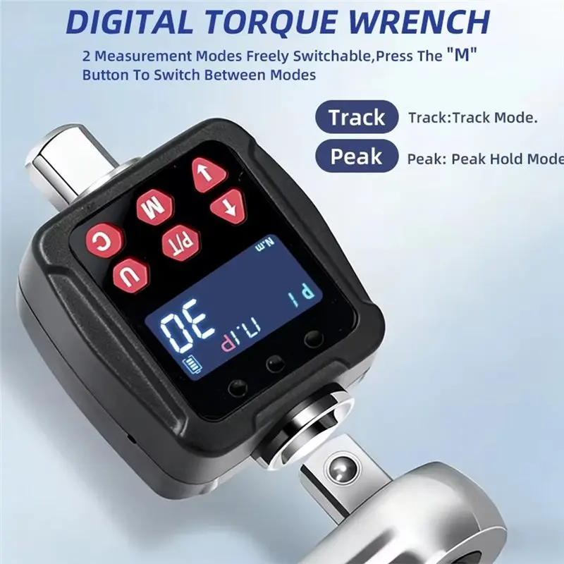 【СОКРУЩЕНИЕ ЦЕН】Высокоточный цифровой адаптер для динамометрического ключа 17-340Н. ЖК-дисплей с подсветкой для портативного инструмента с приводом 1/2 дюйма