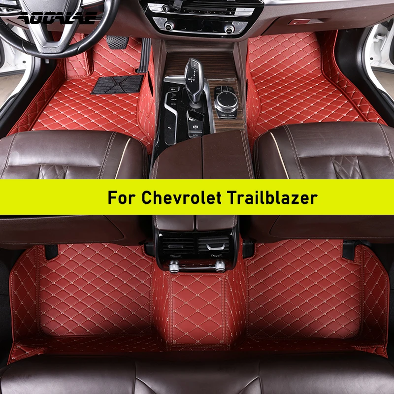 AOOALE Custom Car Floor Mats For Chevrolet Trailblazer Auto Carpets Foot Coche Accessorie