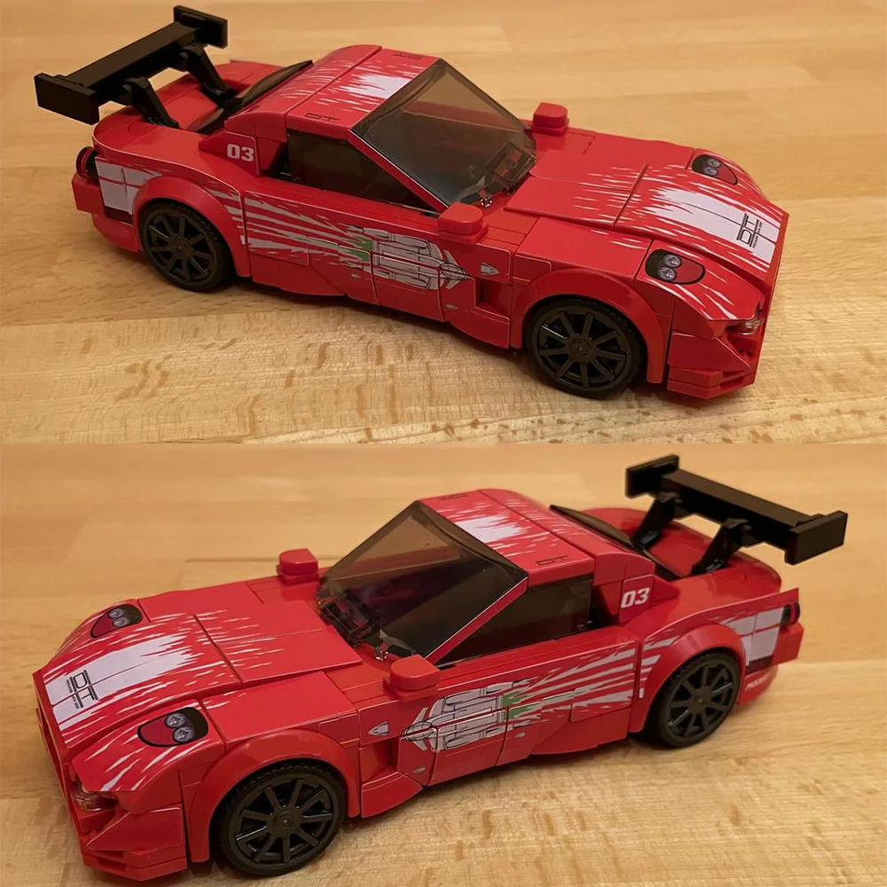 Image of NEUE MOC-172019 Geschwindigkeit ​ ​ Modell Racing Serie Film RX-7 Supercar City Modulare Baustein Spielzeug Kinder Junge Geburtstag Geschenk