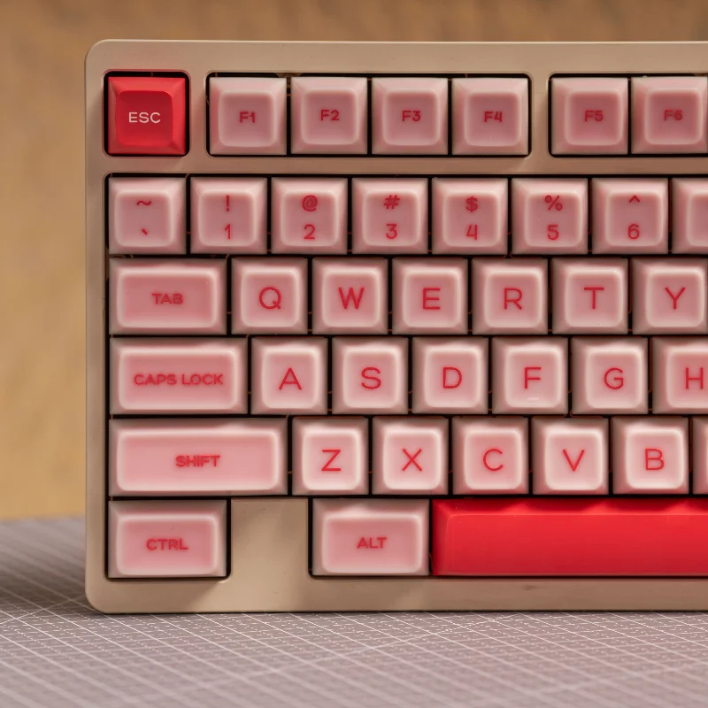 Aardbei Thema Keycaps Set Roze Keycaps Custom Qxa Profiel Abs Key Caps Mechanische Toetsenbord Accessoires Meisjes Cadeau 161 Toetsen