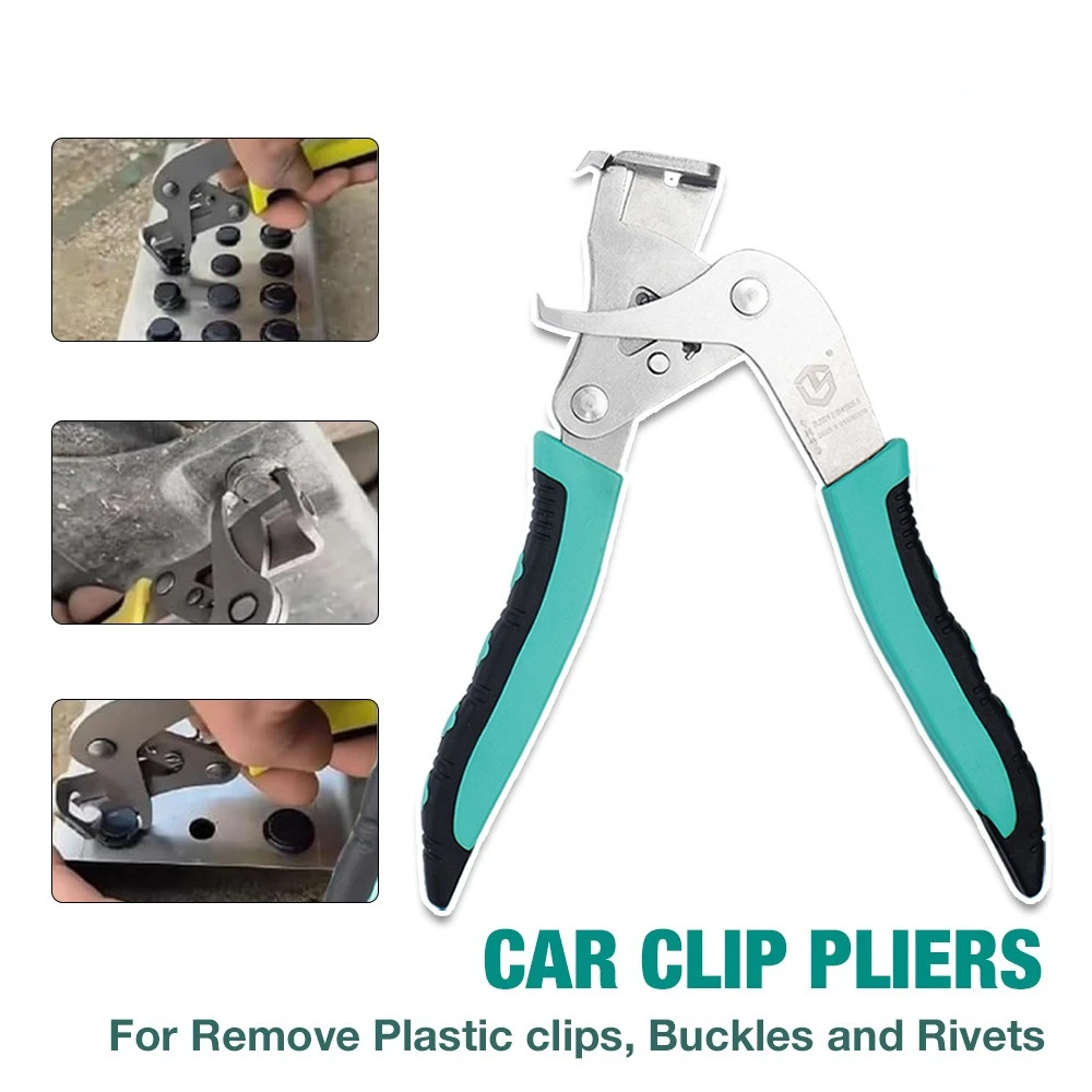 

Auto Panel Removal Tool Car Clip Pliers Rubber Fastener Rivet Remover Professional Auto Repair Kit For Plastic Nut Removal