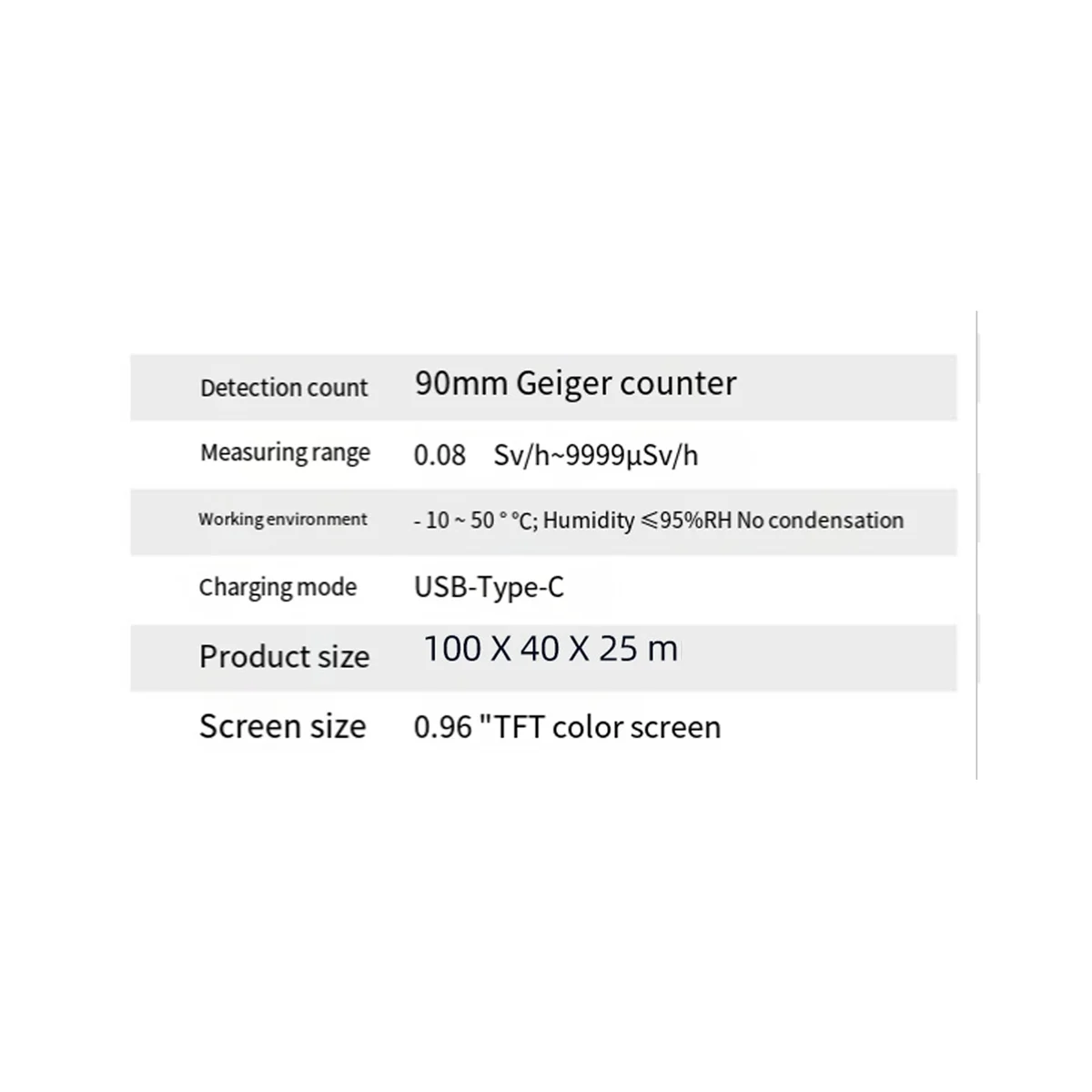 High-Precision Geiger Counter Nuclear Radiation Detector Gamma X-Ray Radiation Monitor Food and Water Quality Detector