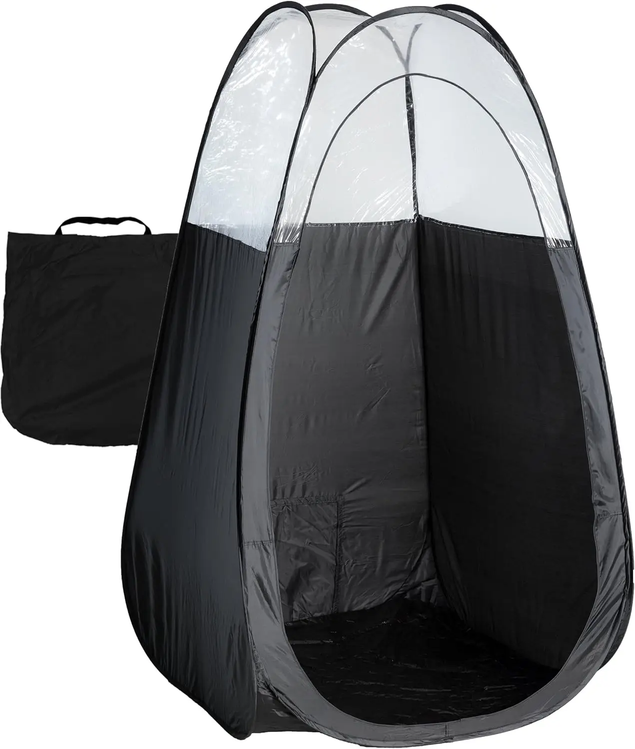 

Портативная кабина для автозагара с прозрачным верхом, водонепроницаемым полом и сумкой для переноски - Профессиональная палатка для автозагара