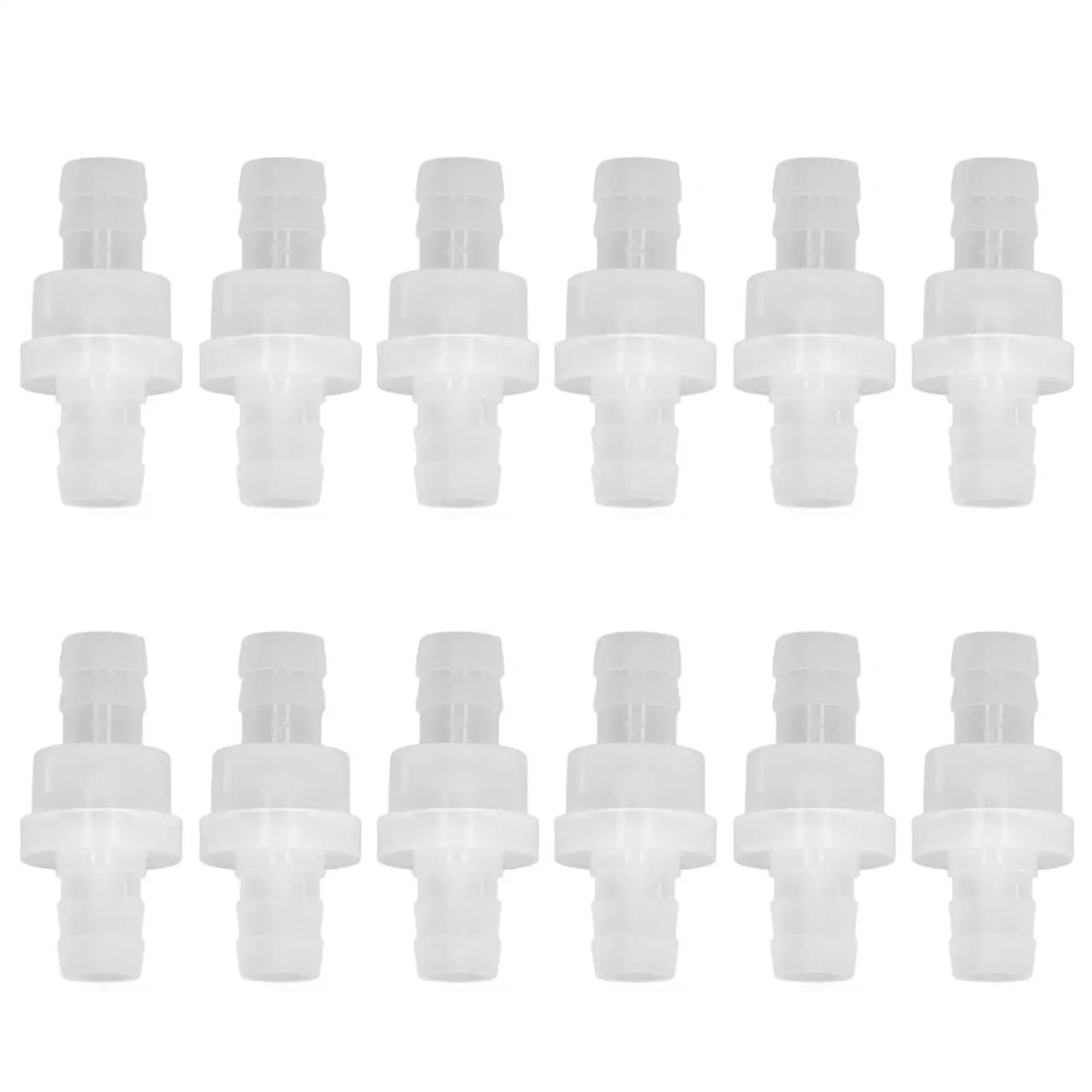 12PCS Ozone Resistant One Way Check Valve for Aquariums - Oil-Proof PP  Ball Valve for fish Tanks