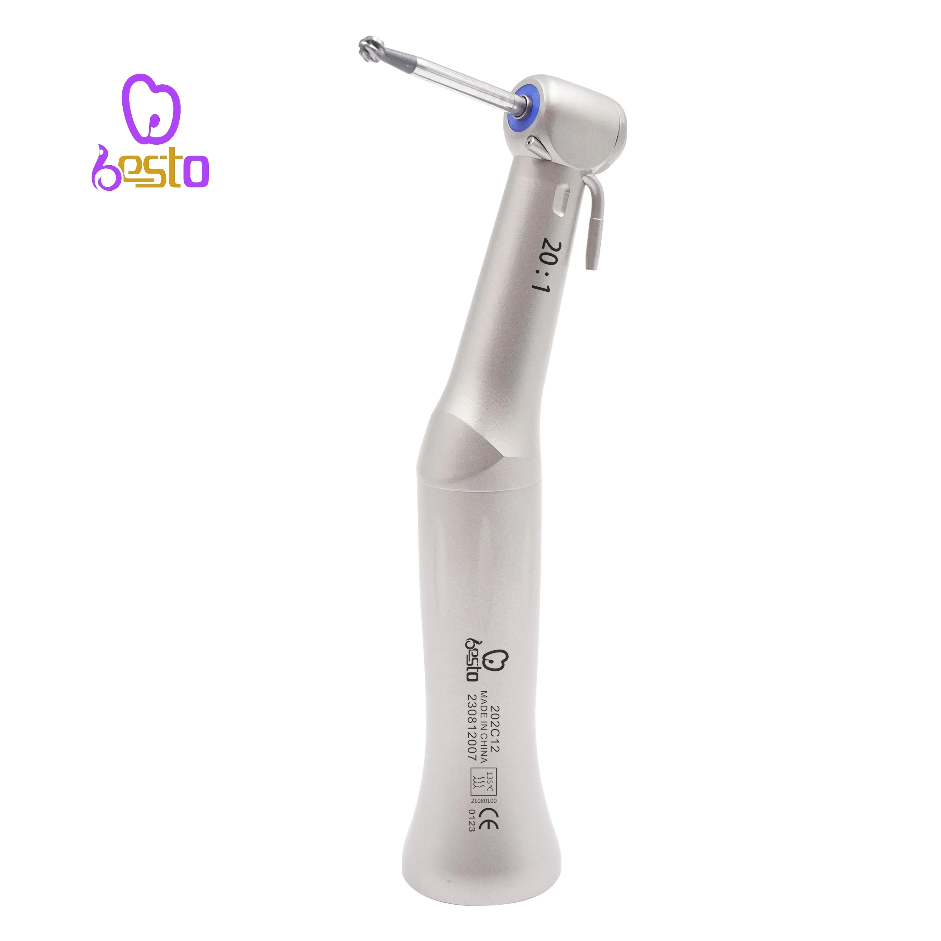 20:1 den tal imp lant Handpiece Low Speed Contra Angle for imp lantology Motor Carton Stainless Steel Surgery denti stry Equipme