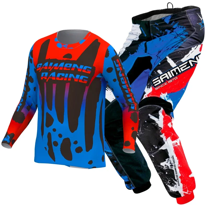 Motocross Jersey Pant Kits child Enduro mx mtb racing boy girl kid Motorcycle Racer Gear Set 5 6 7 8 9 10 11 12 year cross MOTO