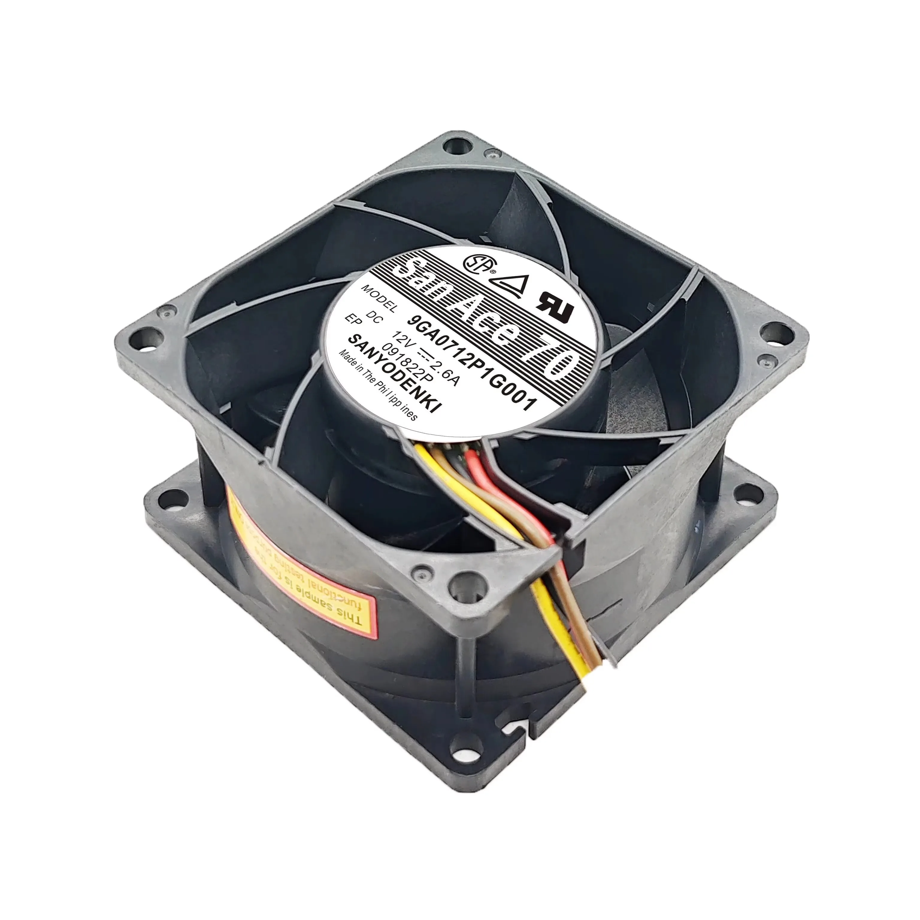 New Variable Speed High-Performance Fan for Sanyo 7038 9GA0712P1G001 H001 12V 2.6A