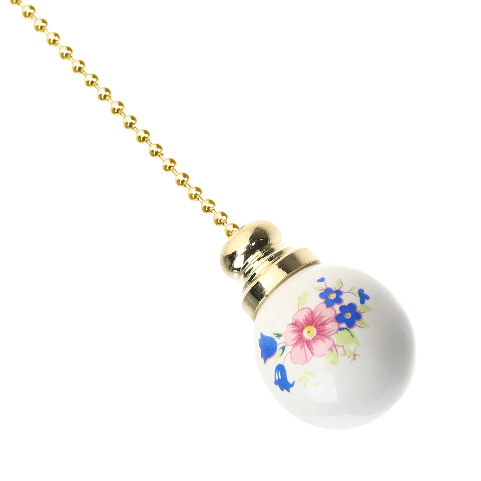 

Ceramic Light Pull Chain Pendant Accessories Vintage Fan Chain Extender for Ceiling Lights Decorative Replacement Simple