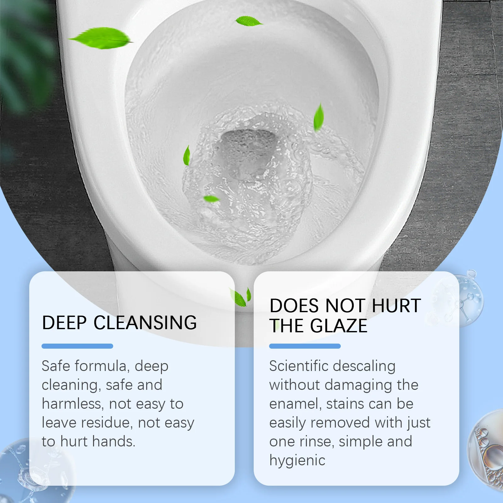 Jakehoe Toilet Cleaning Foam Powder Large Package Strong Toilet Cleaning Fast Bubbling Easily Remove Stains And Urine Scales