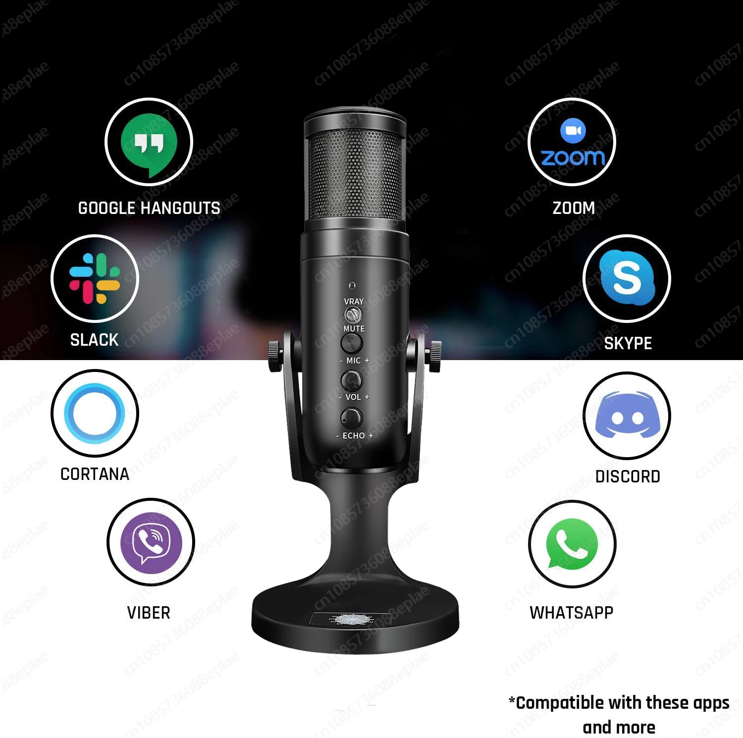 ميكروفون متدفق مع إضاءة RGB الديناميكية |   ميكروفون مكثف USB احترافي للألعاب والبودكاست ويوتيوب على الكمبيوتر وأجهزة Xbox