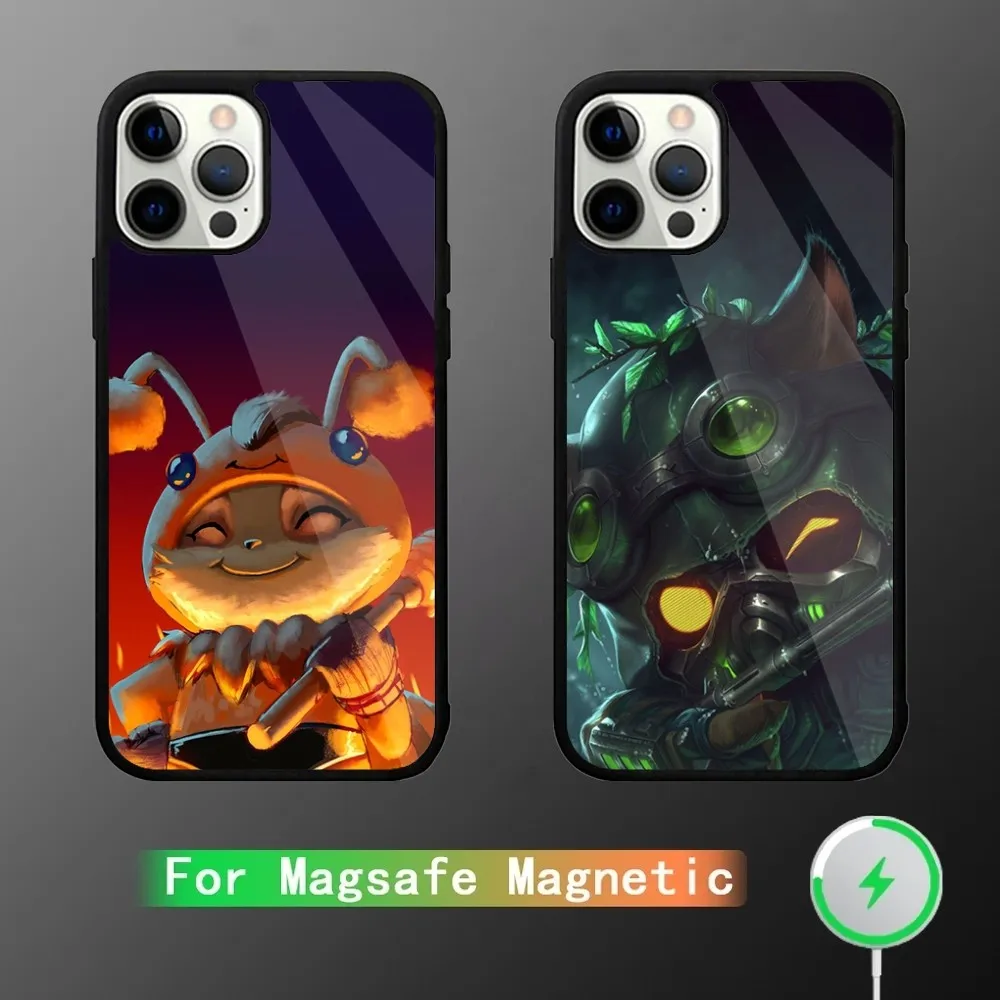 Teemo LOL Phone Case For iPhone 15,14,13,12,11,Plus,Pro,Max Mini Magsafe Magnetic Wireless Charging