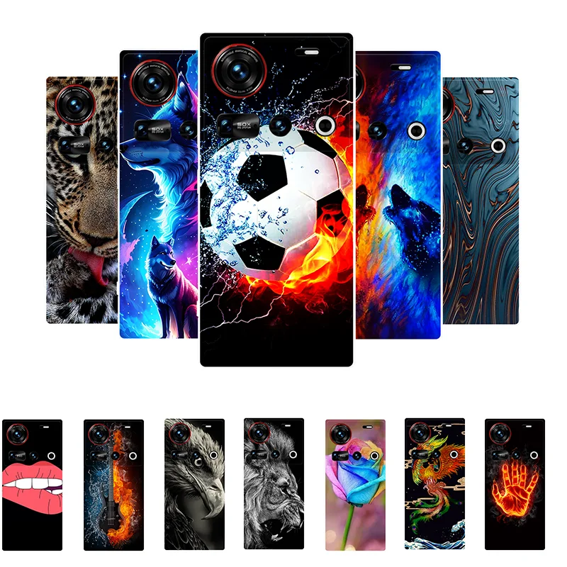 

For Nubia Z70 Ultra Case Football Soft Silicone Back Cover Cases For ZTE Nubia Z70 Ultra NX733J NX736J Phone Cover Z70Ultra