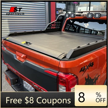 ZAIQU OEM aluminium retractable Truck roller lid cargo cover accessories  pickup bed tonneau cover for BYD shark 6 2024-2025