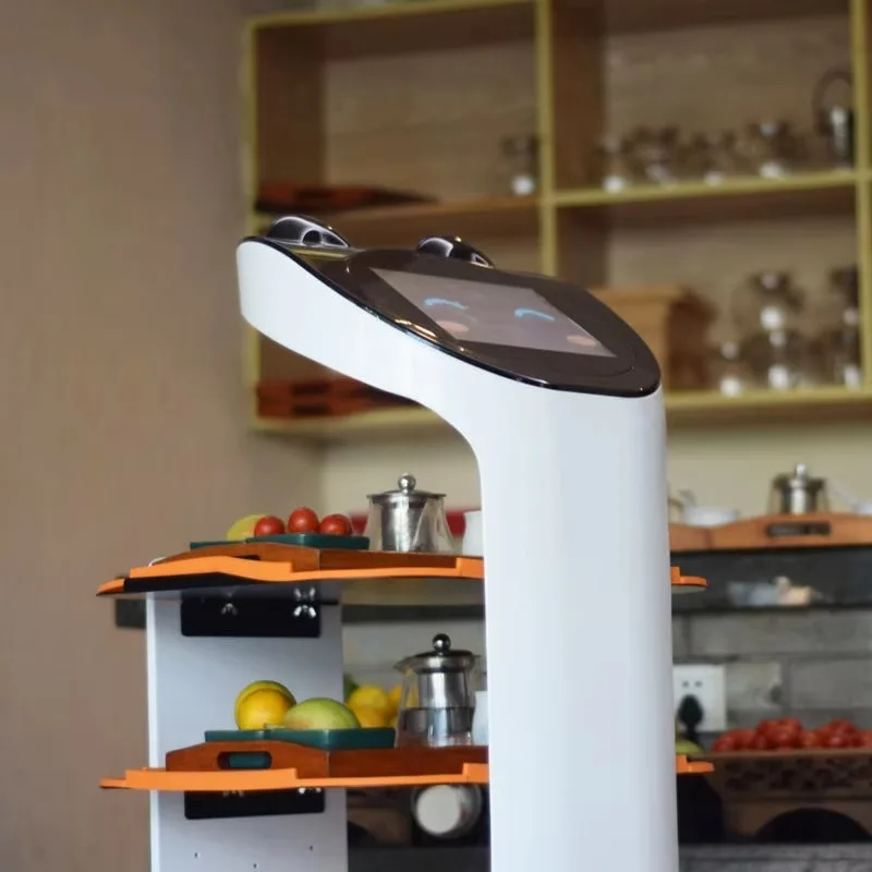 Customized Food Delivery Robot Anti‑Slip Tray Design Autonomous Robot Avoid Food Sliding In Restaurant Transportation Process