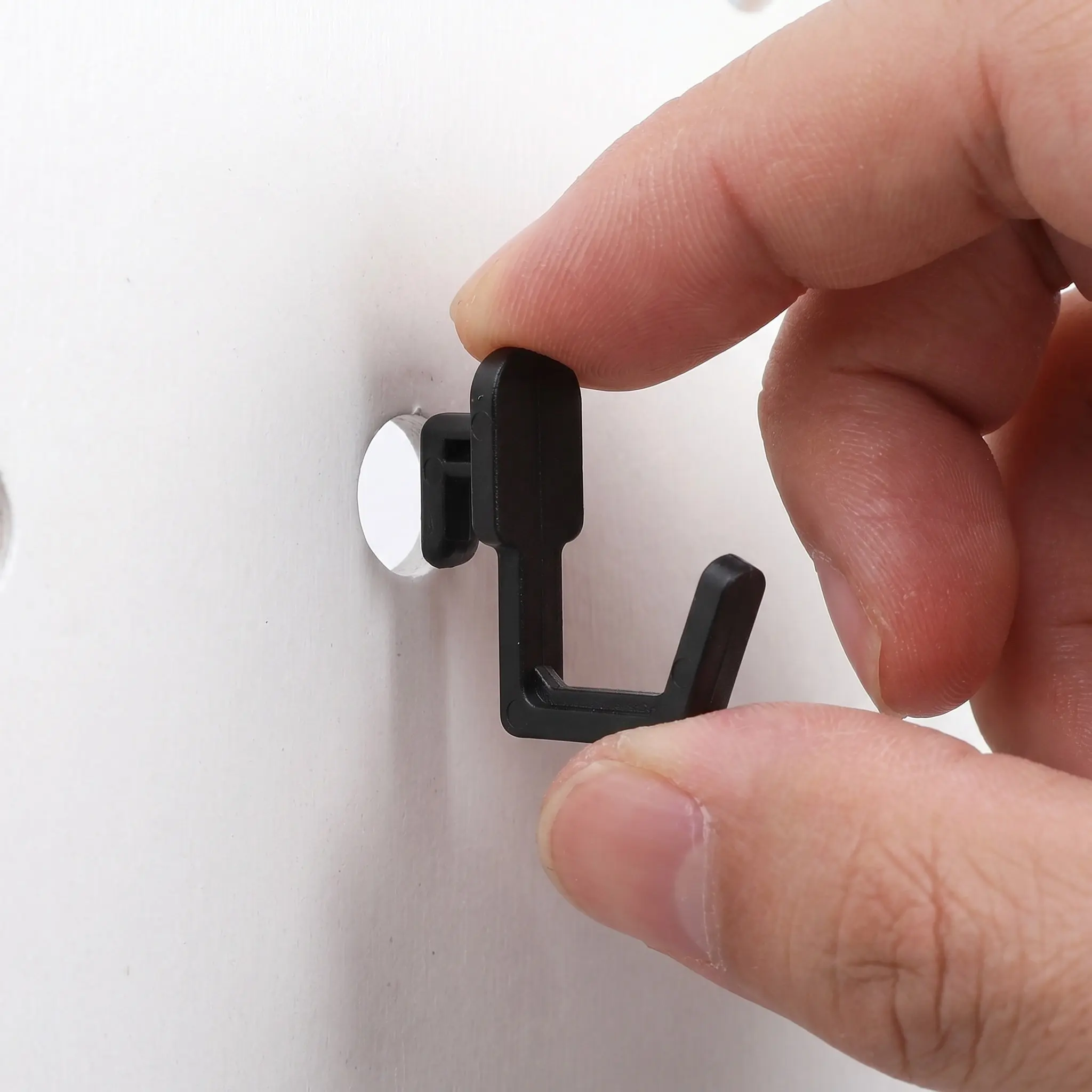 10Pcs Black Heavy Duty Pegboard Hooks Universal Organizer Hooks Garage Kitchen Office Wall Tool Storage Accessories