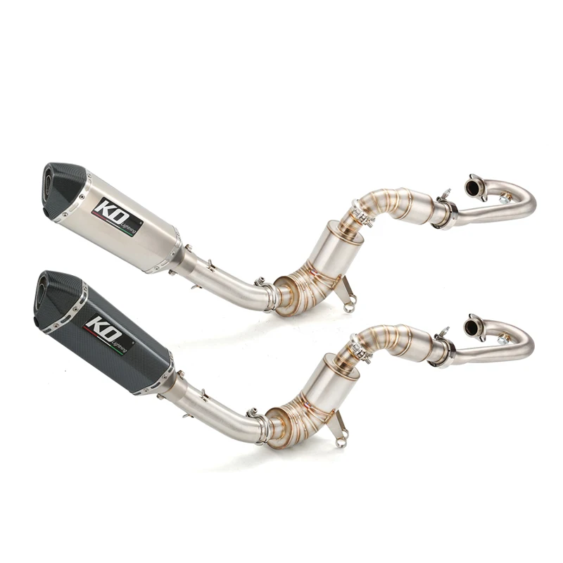 

Motorcycle Slip On Exhaust System Header Mid Link Pipe Stainless Steel 51mm Muffler Modified For DUKE 250 390 RC390 2017-2020