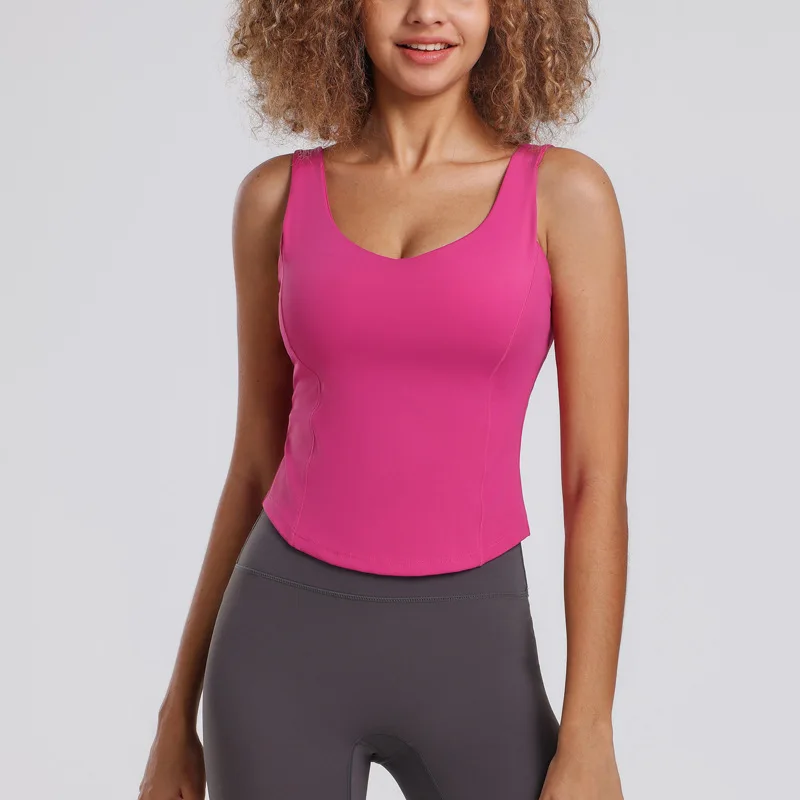 

Women's Sexy Seamless Sports Bra Tube Tank Top Sleeveless Streetwear Camisole Lingerie Tee Vest 2025 Fitness Yoga Gym Clothes