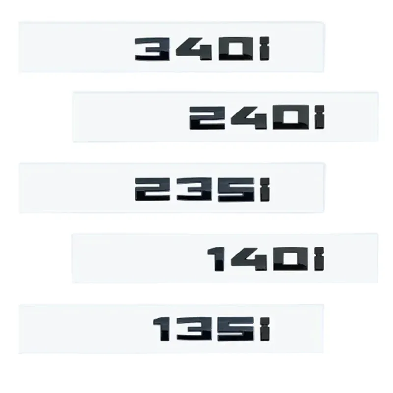 Nowe, błyszczące czarne litery i cyfry M340i M240i M235i M140i M135i Emblemat na bagażnik samochodu F30 F31 F35 F40 F46 G42 G20 — 2