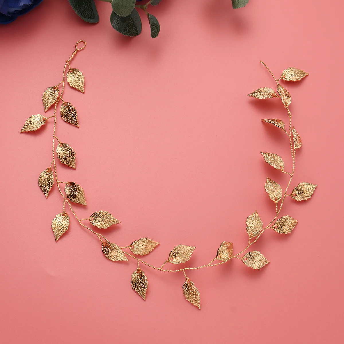 

1Pcs Leaf Design Hair Chain Golden Bridal Headband Wedding Hair Hoop Party Headwear Women Fashion Wedding Headband