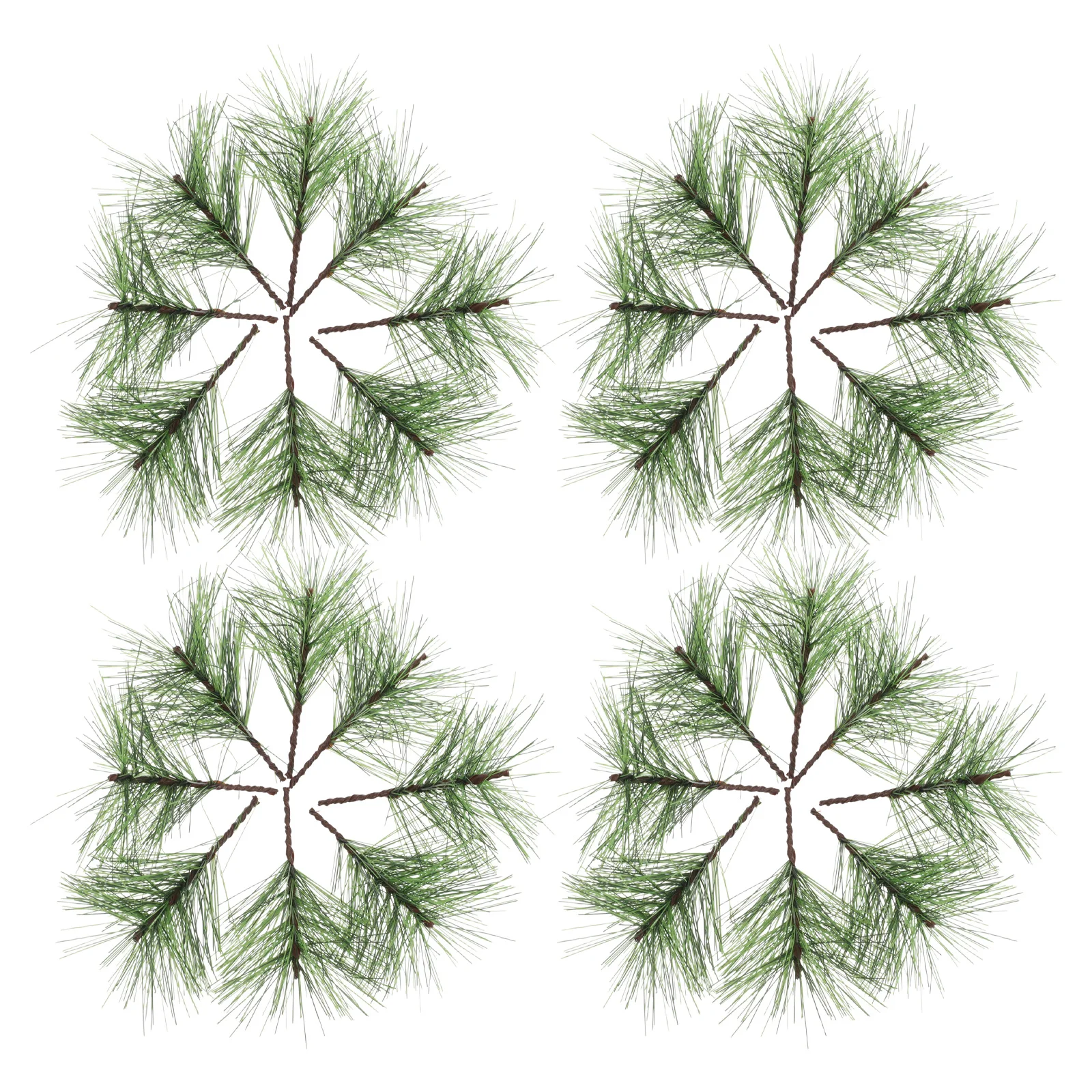 

60 Pcs Greenery Garland Artificial Pine Branches Needles for Crafts Faux Simulated Evergreen Stems