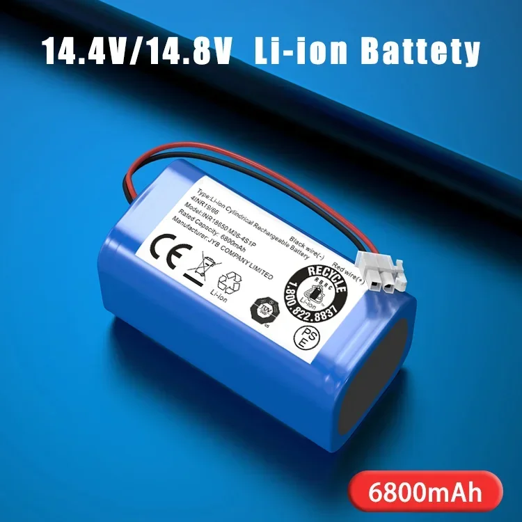 Original 14.4V Battery for ILIFE A4 A4s V7 A6 V7s Plus Robot Vacuum Cleaner ILife INR18650-M26-4S1P Battery Pack 18650.00