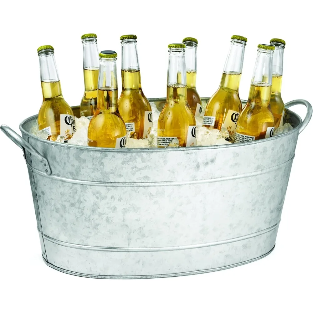 

Galvanized Oval Beverage Tub, 5.5 Gallons