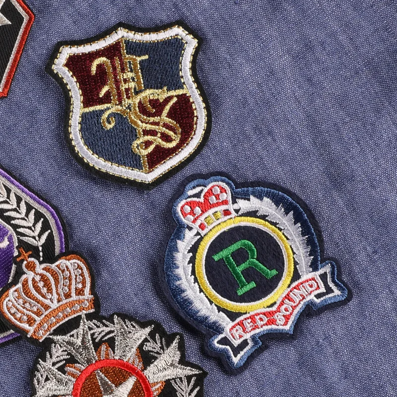 College JK Uniform Embroidery Iron on Pacth Badge Girls Clothing Accessories Skirt Decorative Sticker Appliques for Clothing