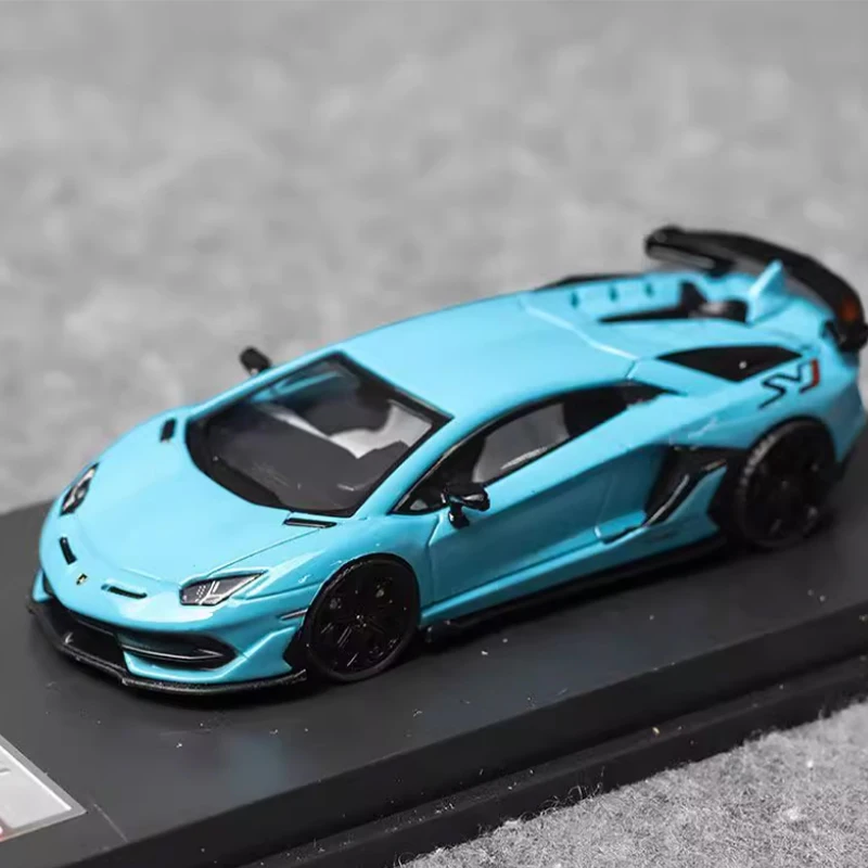 Moulé sous pression Original 1:64 échelle Aventador SVJ LP770-4 alliage modèle Simulation décoration loisirs Souvenirs Collection affichage statique