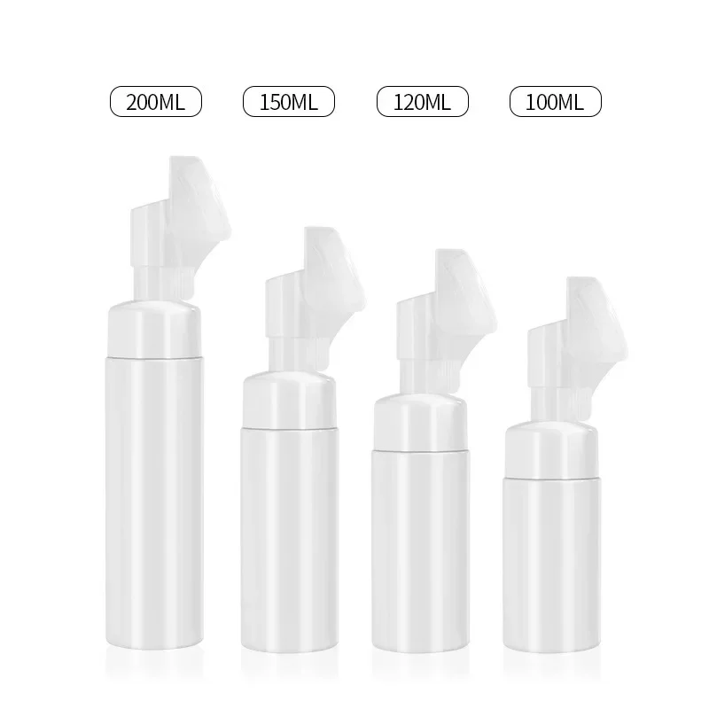 

100ML/120ML/150ML/200ML Empty Foam Pump Bottle with Silicone Brush Head for Facial Cleanser & Hand Wash Pressure Type Dispenser