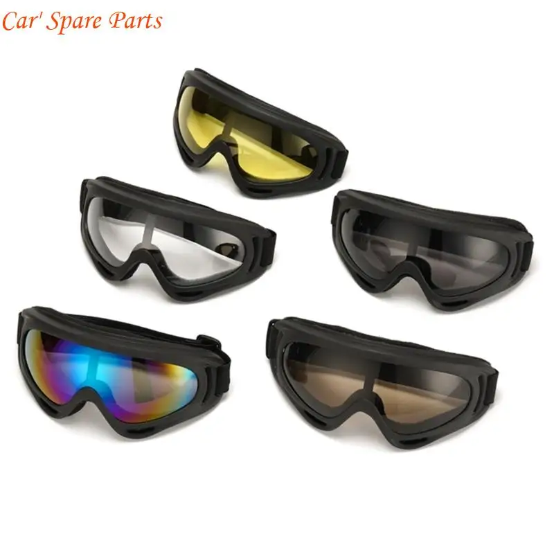 

Y4UA UV400 Safety Goggles Glasses For Skiing Cycling Motorcycle With Adjustable Strap