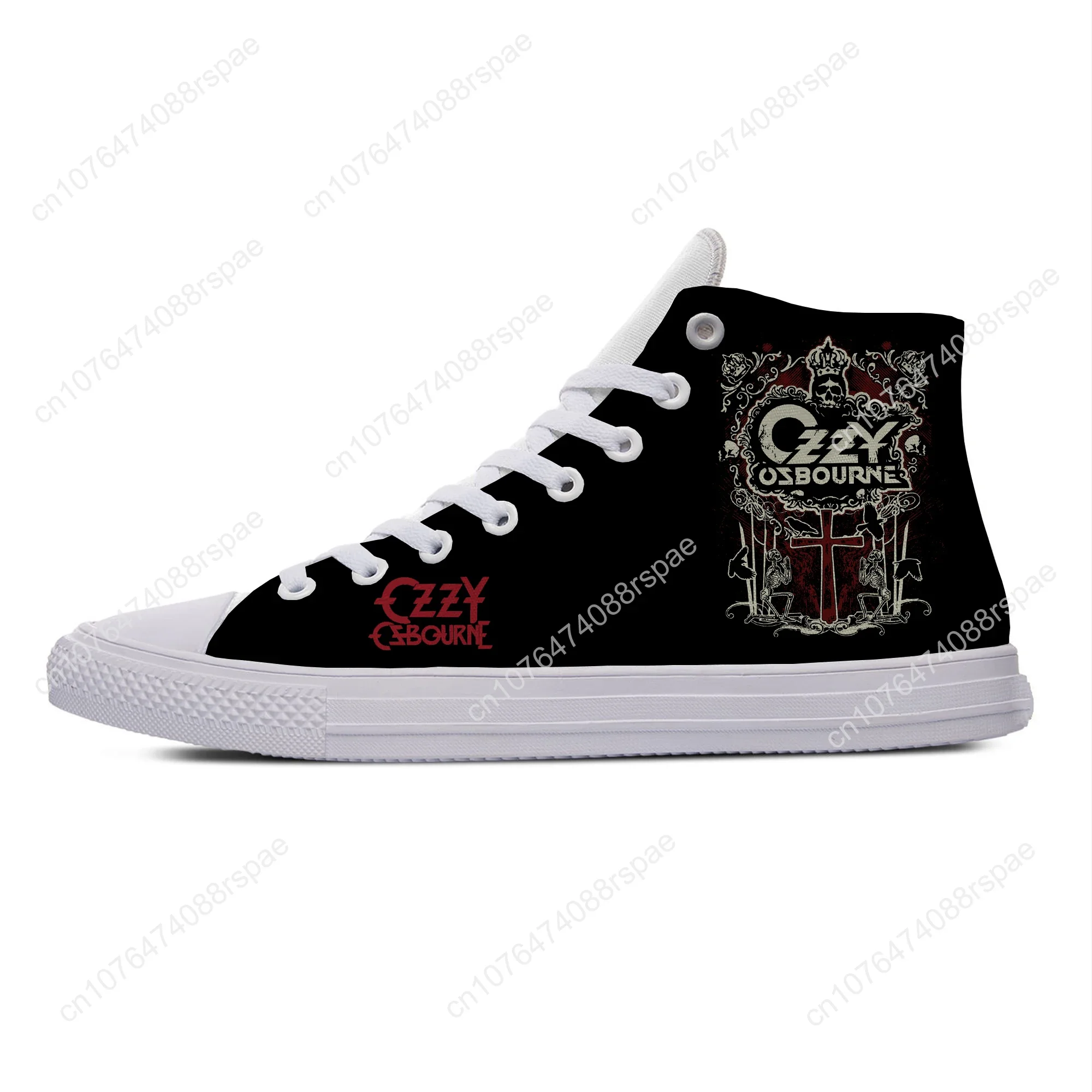 Osbourne Rock Sänger heiße coole Mode ozzy lässige Stoffs chuhe High Top atmungsaktive leichte Turnschuhe 3D-Druck für Männer Frauen