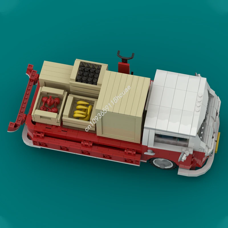 1431 個 MOC 1960 年代コンビピックアップクリエイターエキスパートモデルビルディングブロック子供のおもちゃレンガクリエイティブクラフト建築クリスマスギフト