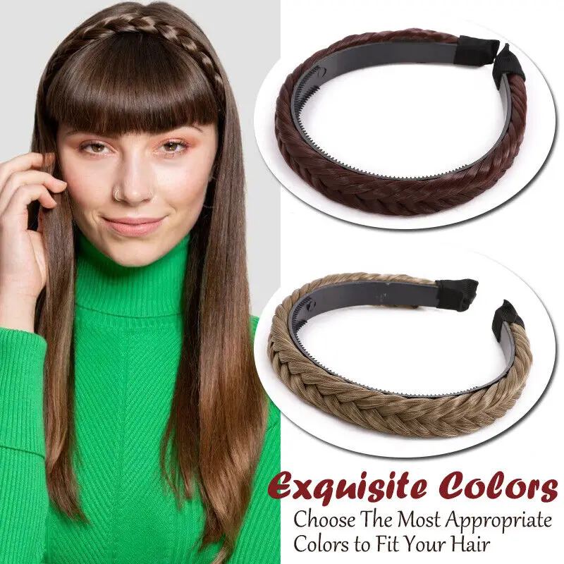 Fashion Women Twist Hairbands Toothed Non-slip Headbands Girls Braid Hair Accessories Adjustable Head Band Bezel Headwear