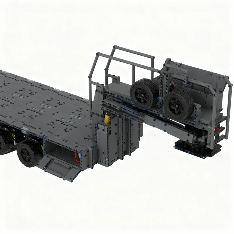 6151pcs MOC Heavy Load Trailer Technical Model Building Blocks Construction Christmas Gifts Toys Idea Education Brick Kids